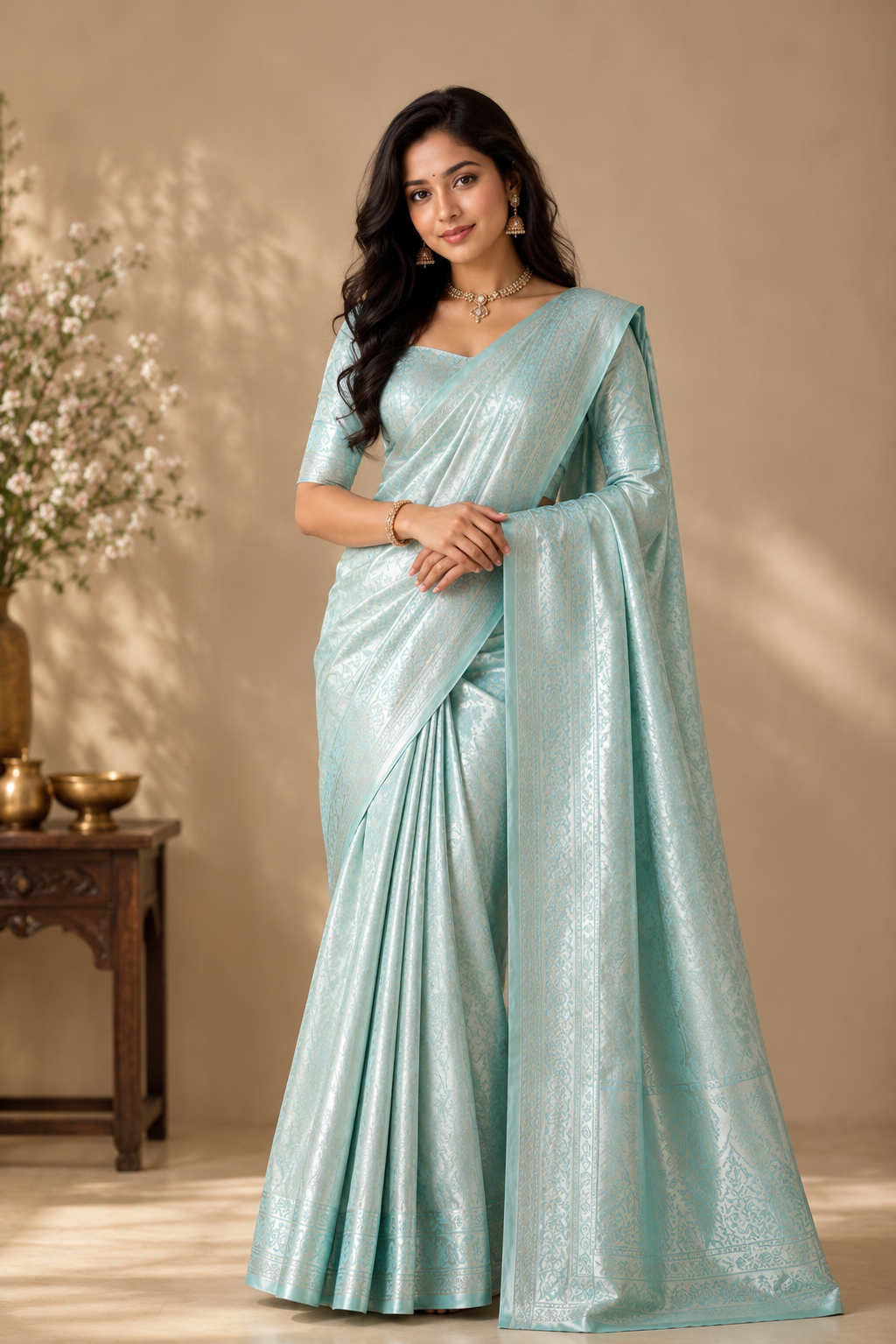 Premium Tissue Silk Saree - Image 3