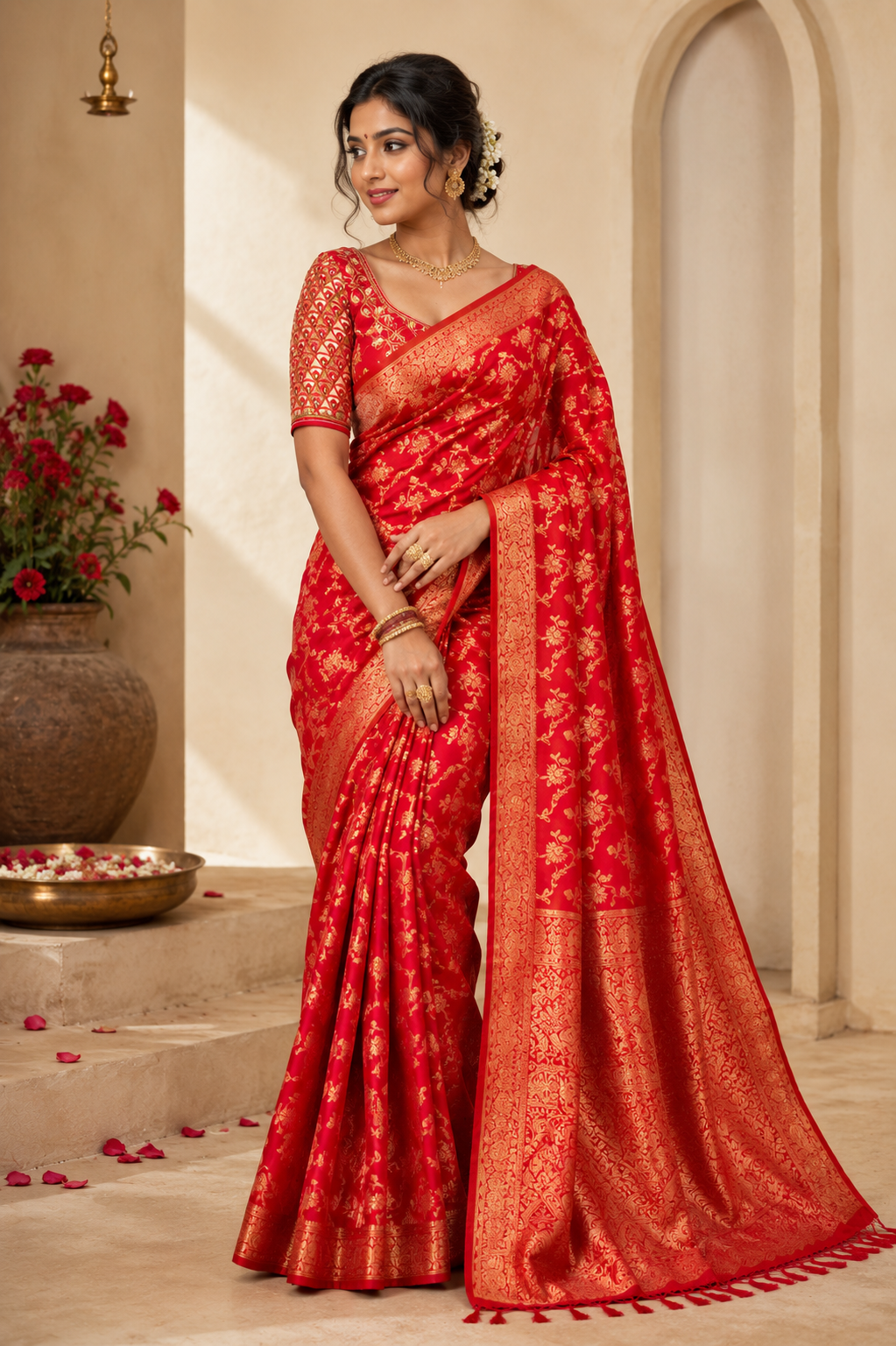 Banarasi georgette saree - Image 2